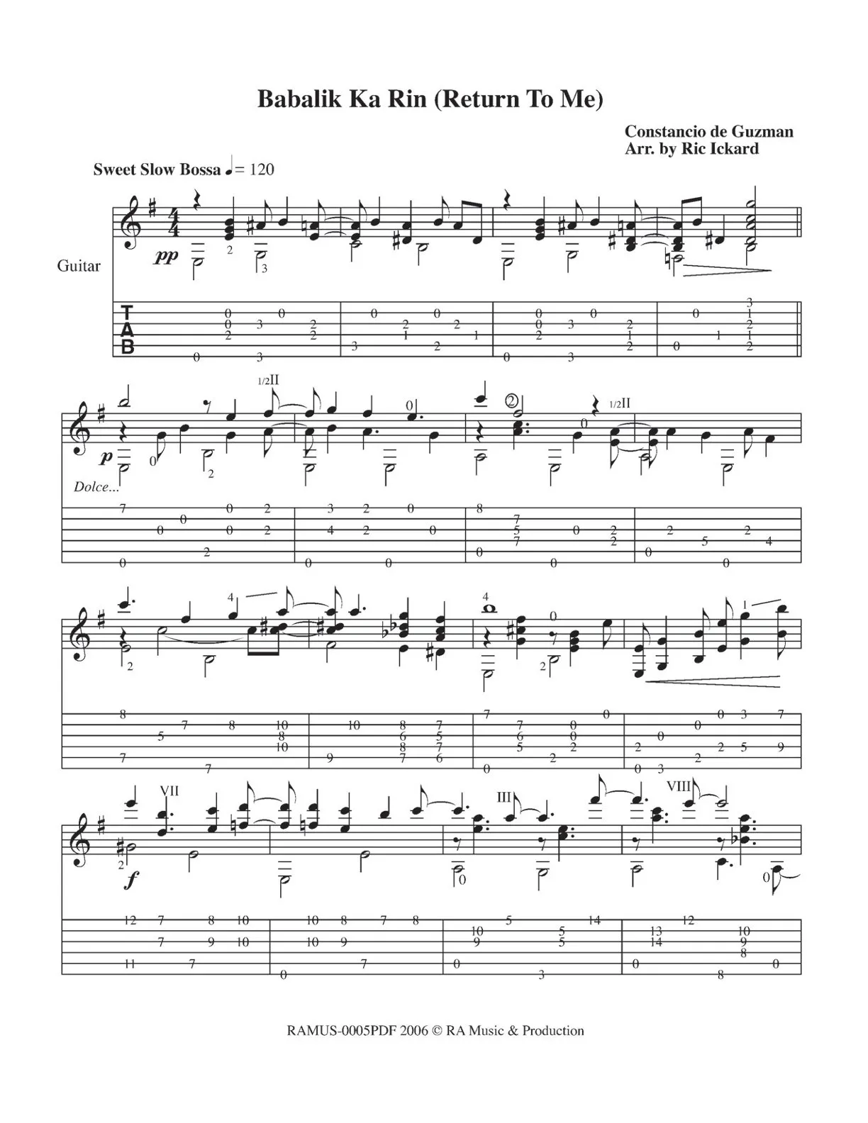 BABALIK KA RIN (Return To Me)