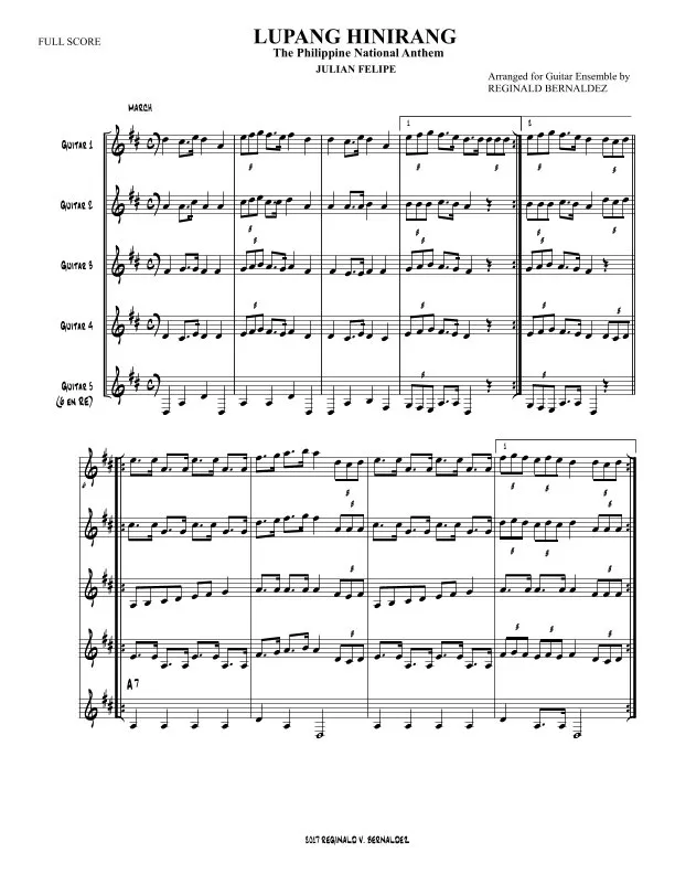 LUPANG HINIRANG (The Philippine National Anthem)